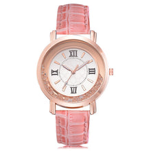 Load image into Gallery viewer, Rhinestone Leather Bracelet Wristwatch Women Fashion Watches