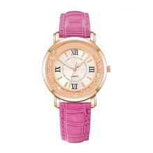 Load image into Gallery viewer, Rhinestone Leather Bracelet Wristwatch Women Fashion Watches