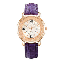 Load image into Gallery viewer, Rhinestone Leather Bracelet Wristwatch Women Fashion Watches